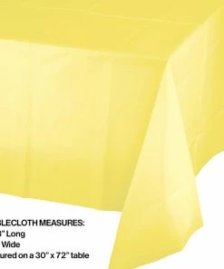 Creative Converting Solid Color Tableware Mimosa Tablecover Plastic 54