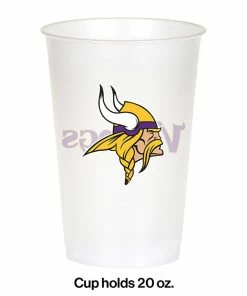 Creative Converting NFL And Football Party Supplies Minnesota Vikings Plastic Cup, 20Oz, 8 Ct