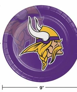 Creative Converting Minnesota Vikings Paper Plates, 8 Ct