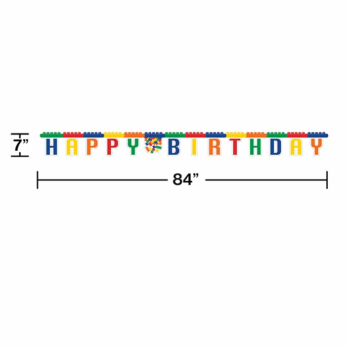 Creative Converting Block Party Jointed Banner Lg