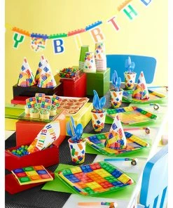 Creative Converting Block Party Plastic Keepsake Cup 16 Oz. Kids Birthday Party Themes