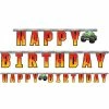 Creative Converting Kids Birthday Party Themes Monster Truck Rally Jointed Banner Lg