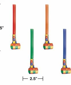 Creative Converting Block Party Party Blowers, 8 Ct Kids Birthday Party Themes