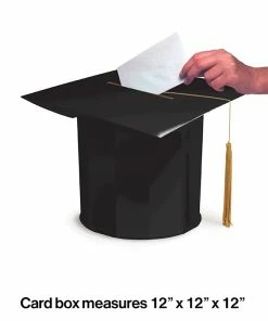 Creative Converting Graduation Party Supplies Mortarboard Shaped Graduation Card Box