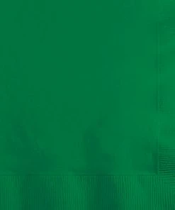 Creative Converting Emerald Green Beverage Napkin, 3 Ply, 50 Ct Solid Color Tableware