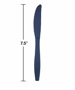Creative Converting Navy Blue Plastic Knives, 24 Ct Solid Color Tableware