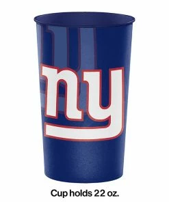 Creative Converting NFL And Football Party Supplies New York Giants Plastic Cup, 22 Oz