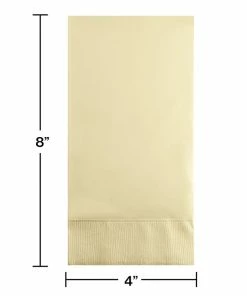Creative Converting Ivory Guest Towel, 3 Ply, 16 Ct Solid Color Tableware