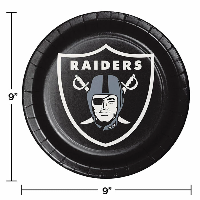 Creative Converting Las Vegas Raiders Paper Plates, 8 Ct