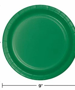 Creative Converting Emerald Green Paper Plates, 8 Ct Solid Color Tableware