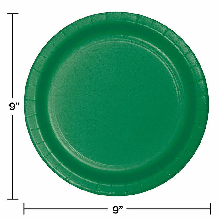 Creative Converting Emerald Green Paper Plates, 8 Ct Solid Color Tableware