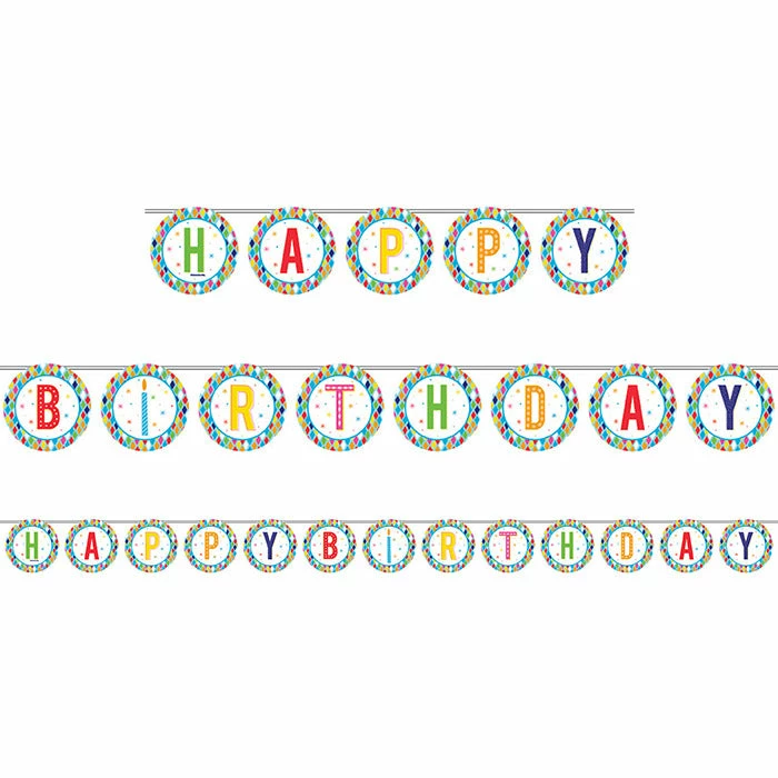 Creative Converting Bright Birthday Banner