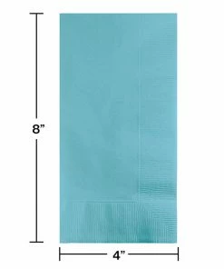 Creative Converting Pastel Blue Dinner Napkins 2Ply 1/8Fld, 50 Ct