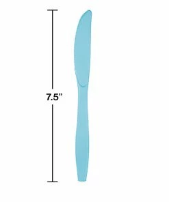Creative Converting Pastel Blue Plastic Knives, 50 Ct