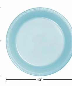 Creative Converting Pastel Blue Plastic Banquet Plates, 20 Ct Solid Color Tableware