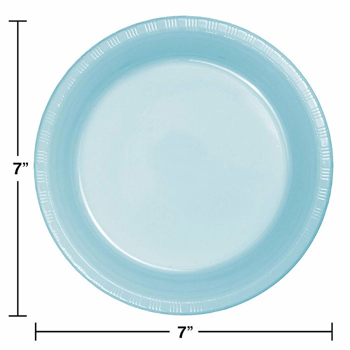 Creative Converting Pastel Blue Plastic Dessert Plates, 20 Ct