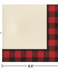 Creative Converting Buffalo Plaid Napkins, 16 Ct