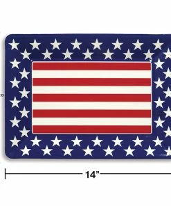 Creative Converting Patriotic Plastic Tray 14