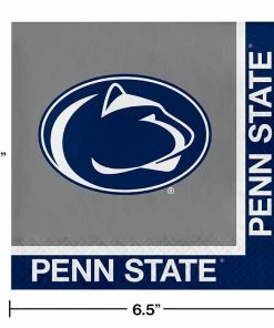 Creative Converting Penn State University Napkins, 20 Ct NCAA College Themed Party Decorations