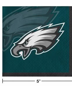 Creative Converting Philadelphia Eagles Beverage Napkins, 16 Ct