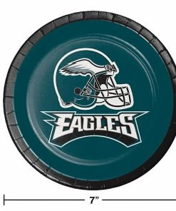 Creative Converting Philadelphia Eagles Dessert Plates, 8 Ct