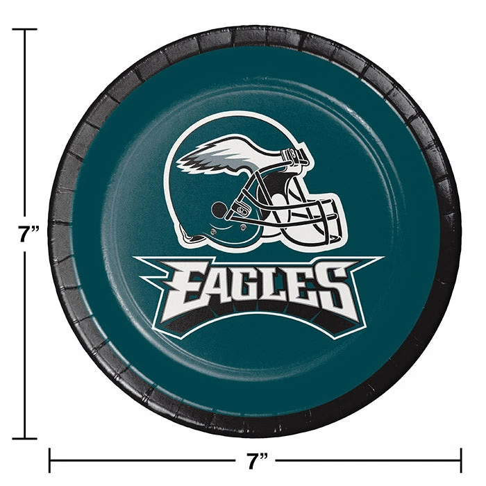 Creative Converting Philadelphia Eagles Dessert Plates, 8 Ct