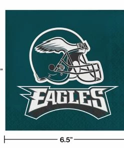 Creative Converting Philadelphia Eagles Napkins, 16 Ct NFL And Football Party Supplies