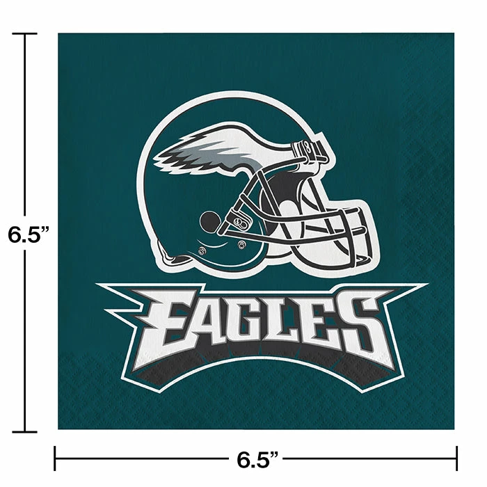 Creative Converting Philadelphia Eagles Napkins, 16 Ct NFL And Football Party Supplies