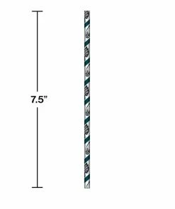 Creative Converting Philadelphia Eagles Paper Straws, 24 Ct