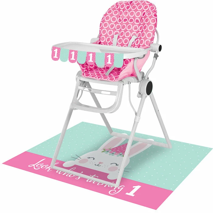 Creative Converting Bunny Party 1st Birthday High Chair Kit 1st Birthday Party Themes