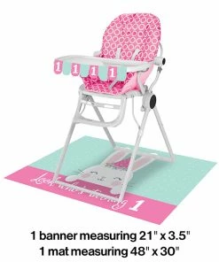 Creative Converting Bunny Party 1st Birthday High Chair Kit 1st Birthday Party Themes