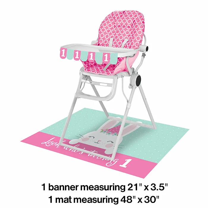 Creative Converting Bunny Party 1st Birthday High Chair Kit 1st Birthday Party Themes