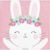 Creative Converting Bunny Party Beverage Napkins, 16 Ct