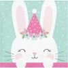 Creative Converting Bunny Party Birthday Beverage Napkins, 16 Ct