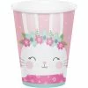 Creative Converting Birthday Bunny Hot/Cold Paper Cups 9 Oz., 8 Ct 1st Birthday Party Themes