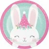 Creative Converting Bunny Party Dessert Plates, 8 Ct 1st Birthday Party Themes