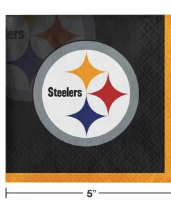 Creative Converting Pittsburgh Steelers Beverage Napkins, 16 Ct