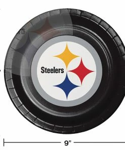 Creative Converting Pittsburgh Steelers Paper Plates, 8 Ct