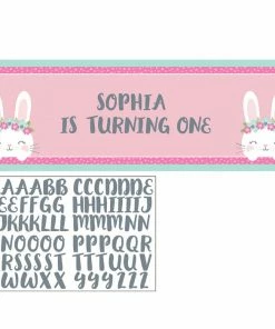 Creative Converting 1st Birthday Party Themes Birthday Bunny Giant Party Banner W/ Stck