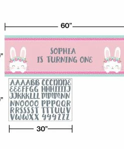 Creative Converting 1st Birthday Party Themes Birthday Bunny Giant Party Banner W/ Stck