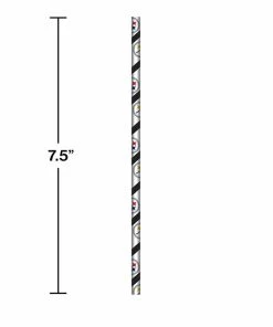 Creative Converting NFL And Football Party Supplies Pittsburgh Steelers Paper Straws, 24 Ct