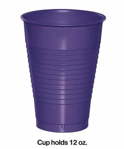 Creative Converting Purple 12 Oz Plastic Cups, 20 Ct
