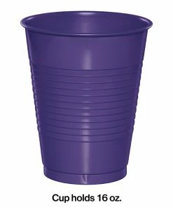 Creative Converting Purple Plastic Cups, 20 Ct