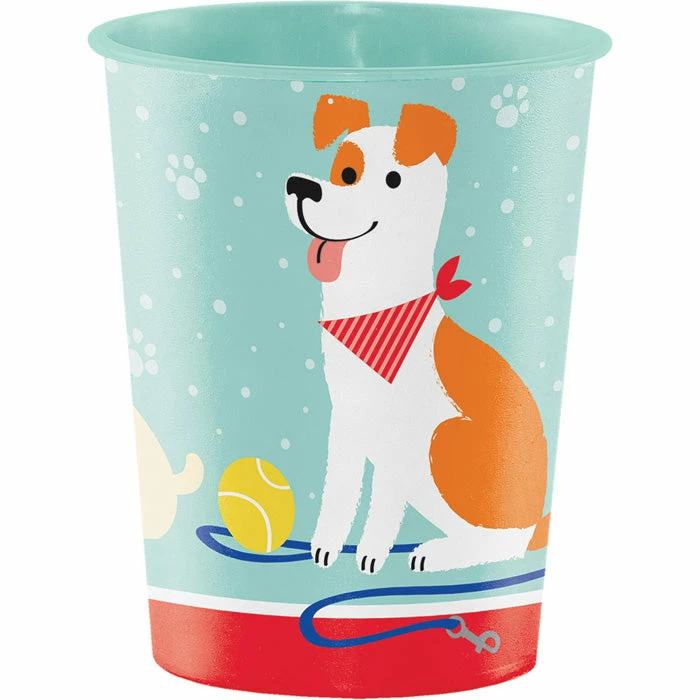 Creative Converting Dog Party Plastic Keepsake Cup 16 Oz. Kids Birthday Party Themes