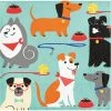 Creative Converting Dog Party Beverage Napkins, 16 Ct Kids Birthday Party Themes