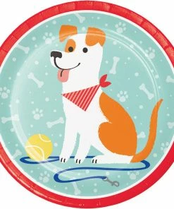 Creative Converting Dog Party Paper Plates, 8 Ct