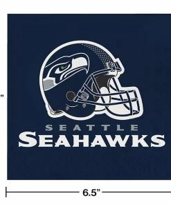 Creative Converting NFL And Football Party Supplies Seattle Seahawks Napkins, 16 Ct