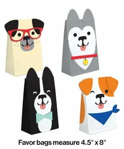 Creative Converting Dog Party Favor Bags, 8 Ct