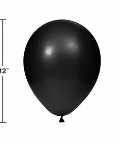 Creative Converting Latex Balloons 12" Black, 15 Ct