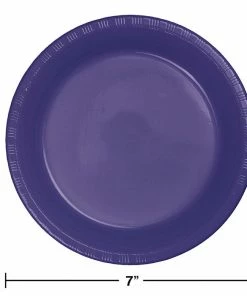 Creative Converting Purple Plastic Dessert Plates, 20 Ct